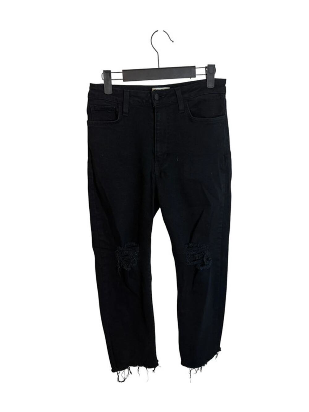 L.T.J Siena Distressed Black Ankle Jeans